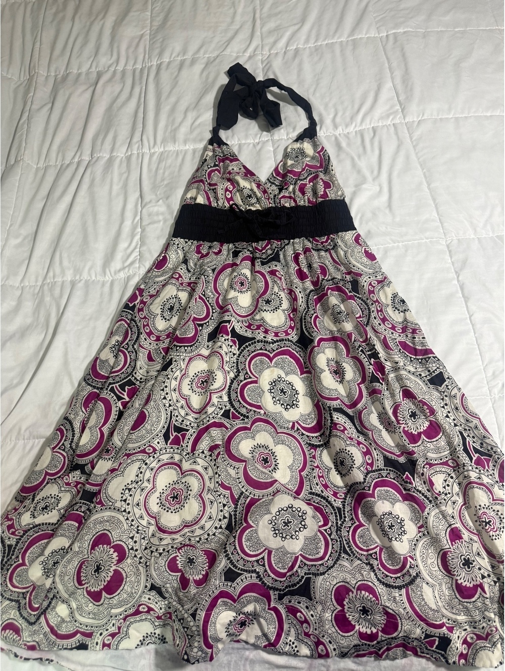 Anthropology Maeve Floral Halter Dress sz 12